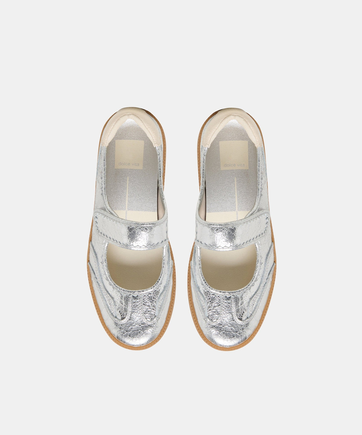 NANET SNEAKERS SILVER LEATHER