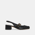 LORIS HEELS ONYX SATIN