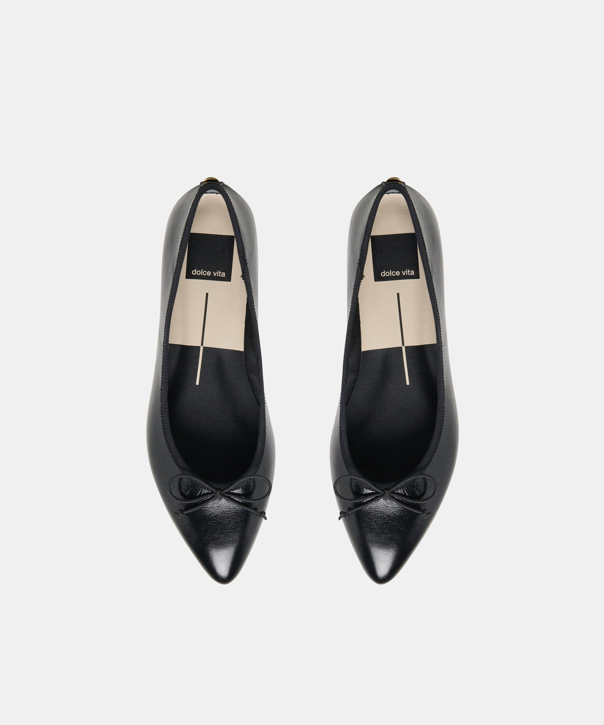 CELIO BALLET FLATS BLACK LEATHER