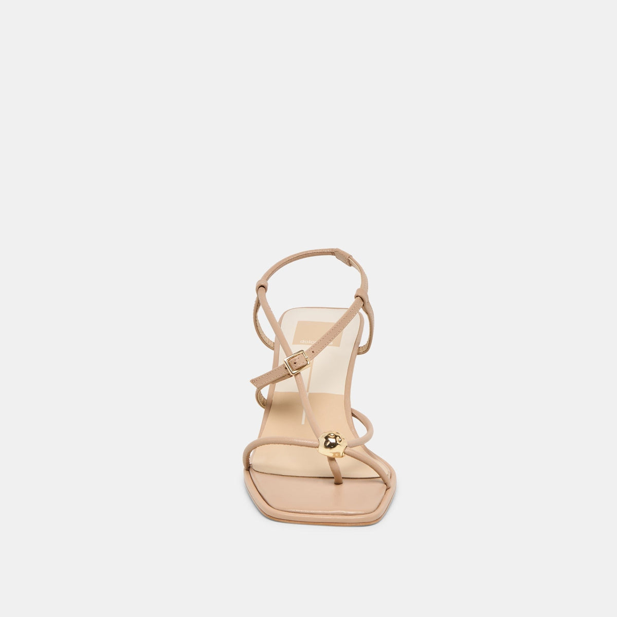 MYLEE WIDE HEELS LIGHT TAN LEATHER
