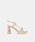 ODETE HEELS GOLD LEATHER