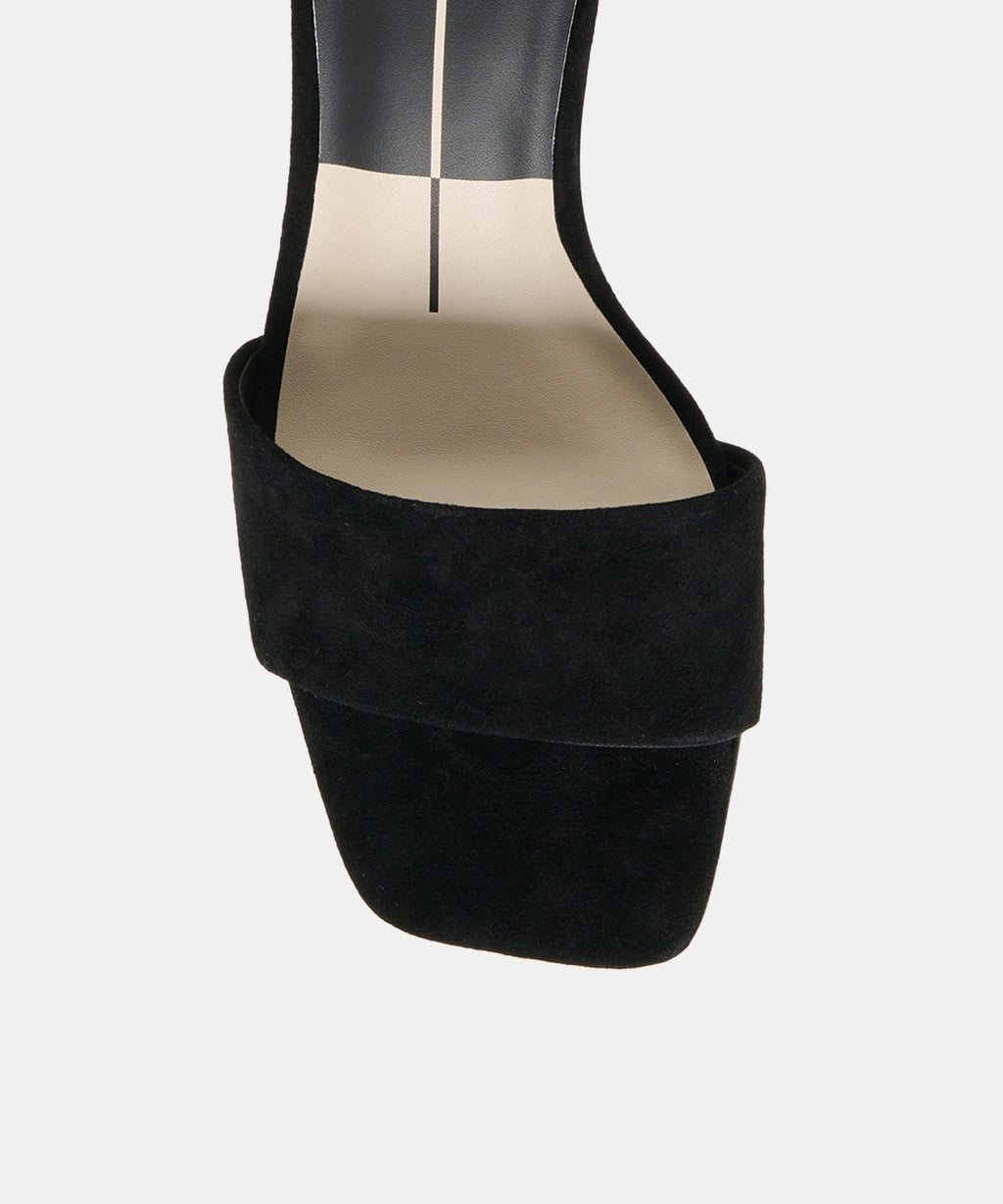 QAILY WEDGES ONYX SUEDE