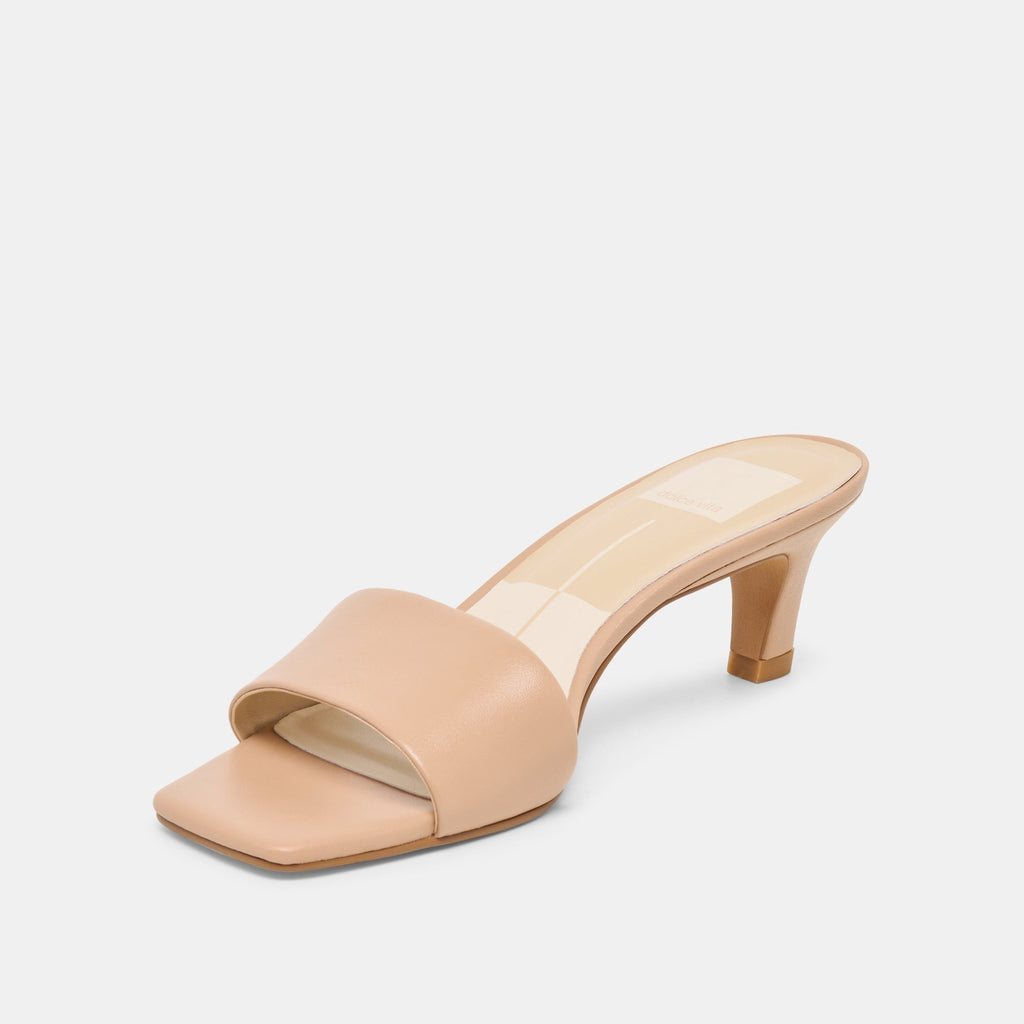 REXA HEELS LIGHT TAN LEATHER