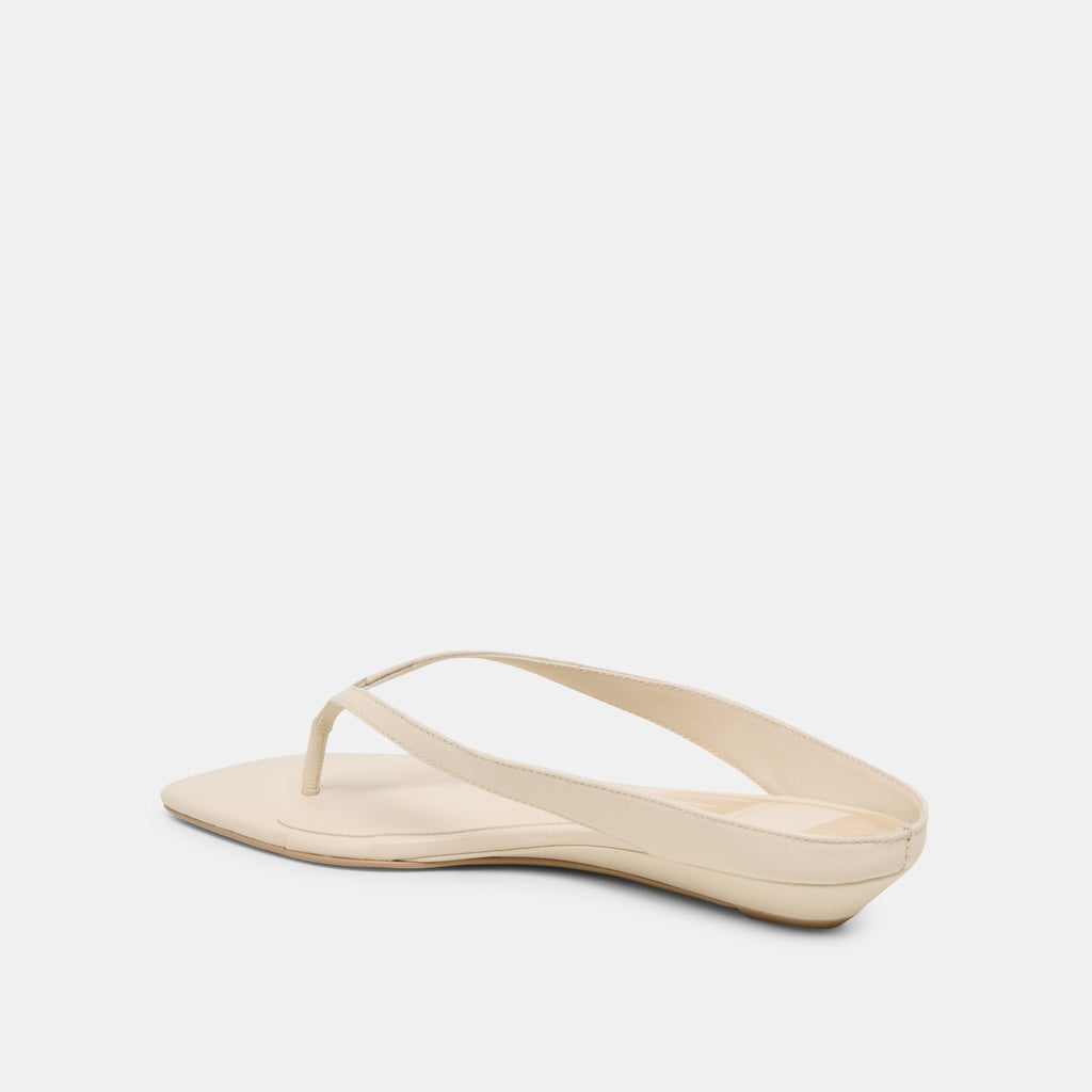 GIZEL SANDALS BONE LEATHER