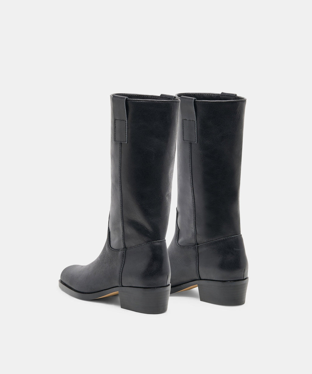 ROMIE BOOTS BLACK LEATHER