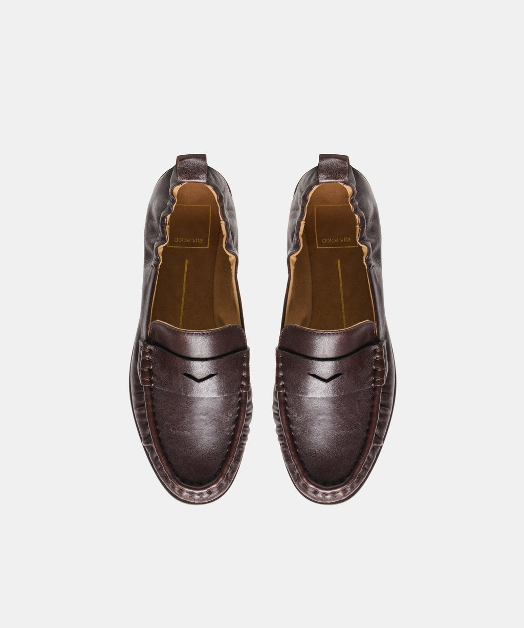 RAMZIE LOAFERS CHOCOLATE LEATHER