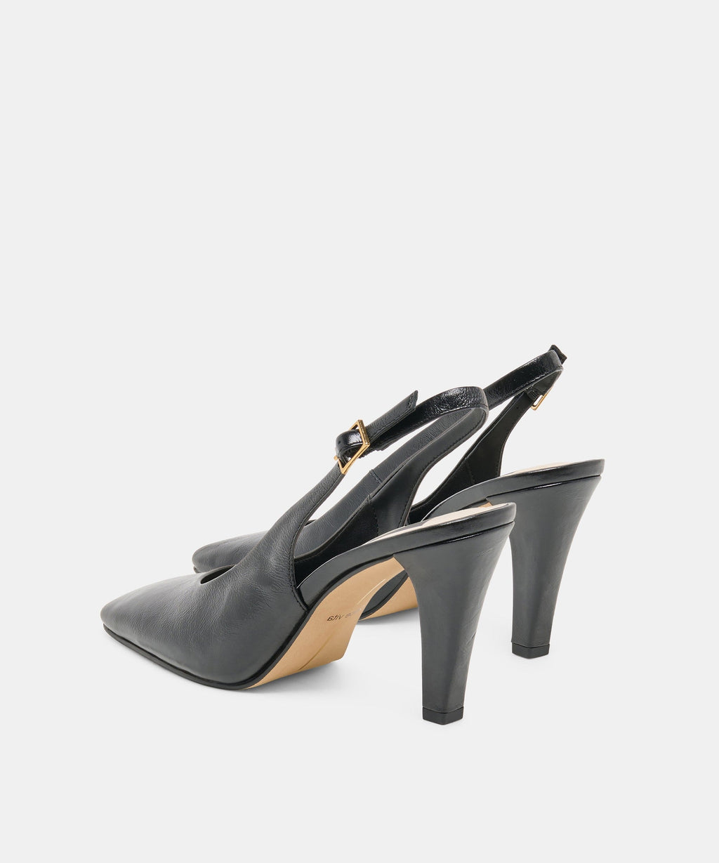 GESSIA HEELS MIDNIGHT LEATHER