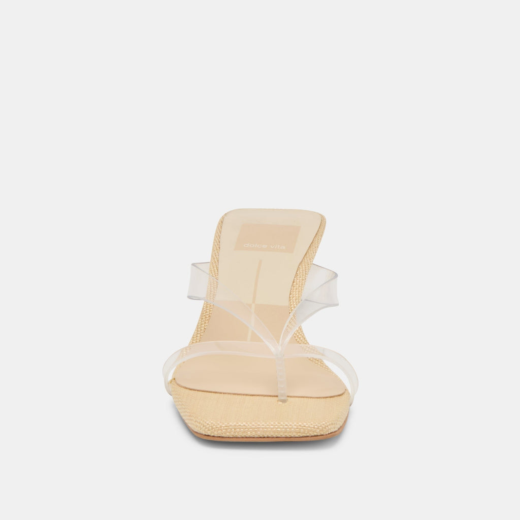 BREVEL VINYL HEELS CRYSTAL JELLY