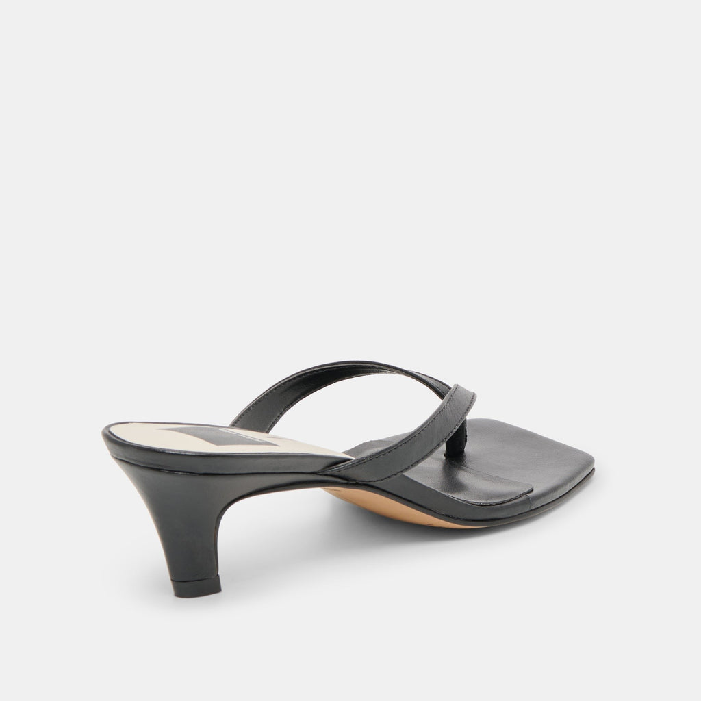 RAMIA HEELS BLACK LEATHER