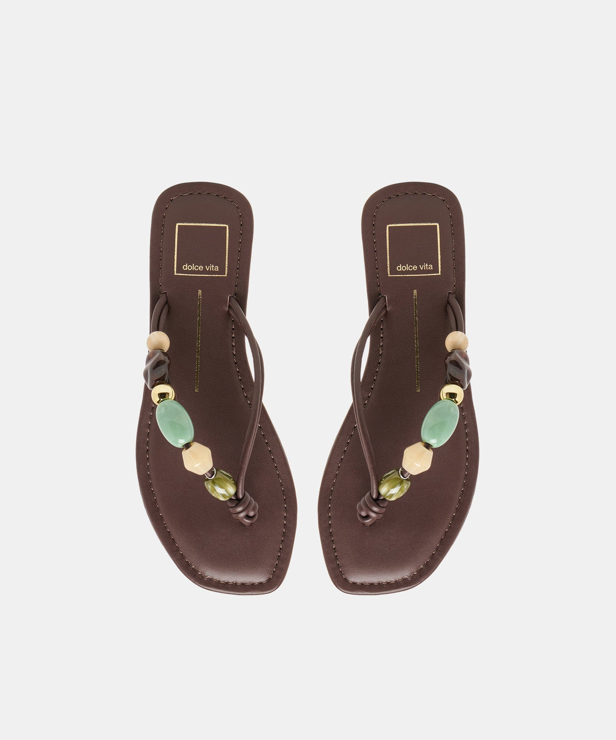 CELY SANDALS DK BROWN LEATHER
