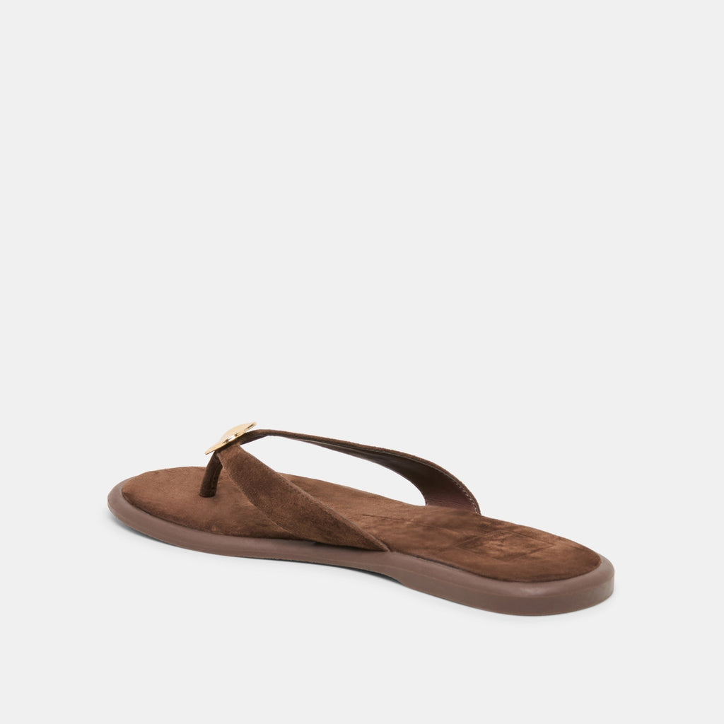 JAINA SANDALS DK BROWN SUEDE