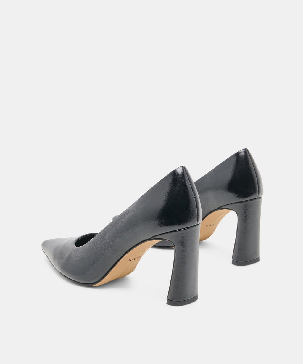 KAYNA HEELS BLACK LEATHER