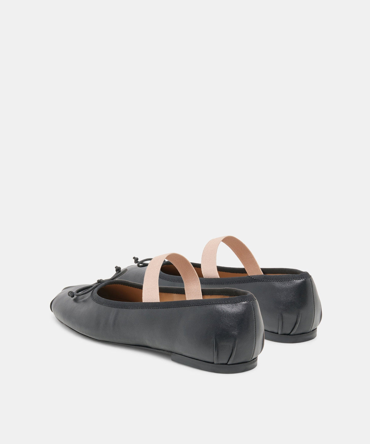 MAYVIS BALLET FLATS BLACK LEATHER
