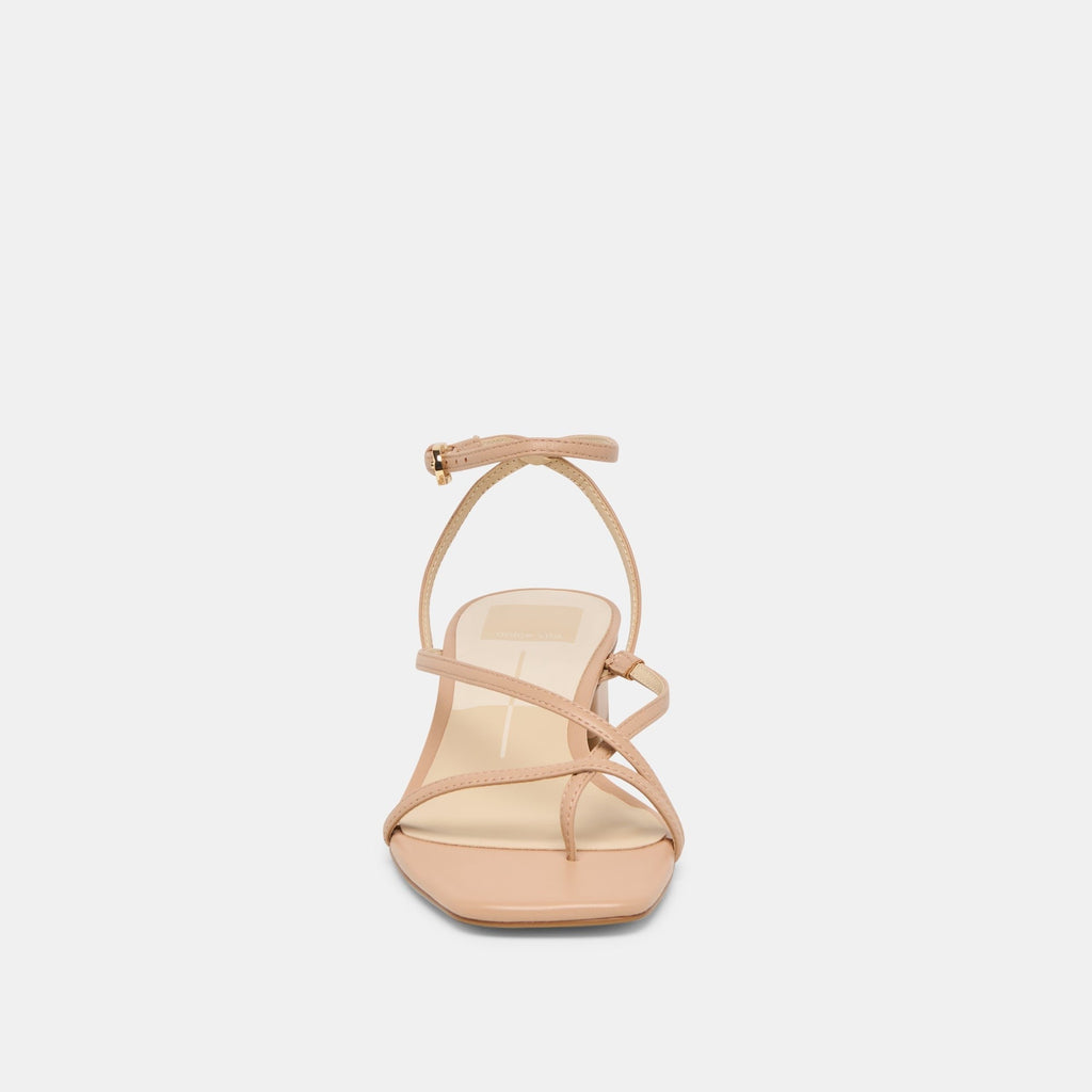KARLOS WIDE SANDALS LT TAN LEATHER