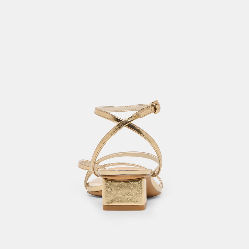 KARLOS SANDALS GOLD METALLIC STELLA