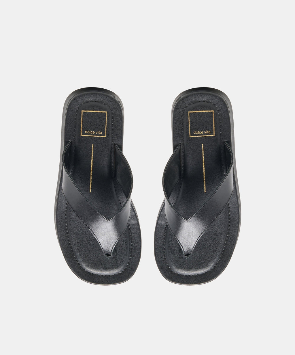 BLAYZE SANDALS BLACK LEATHER