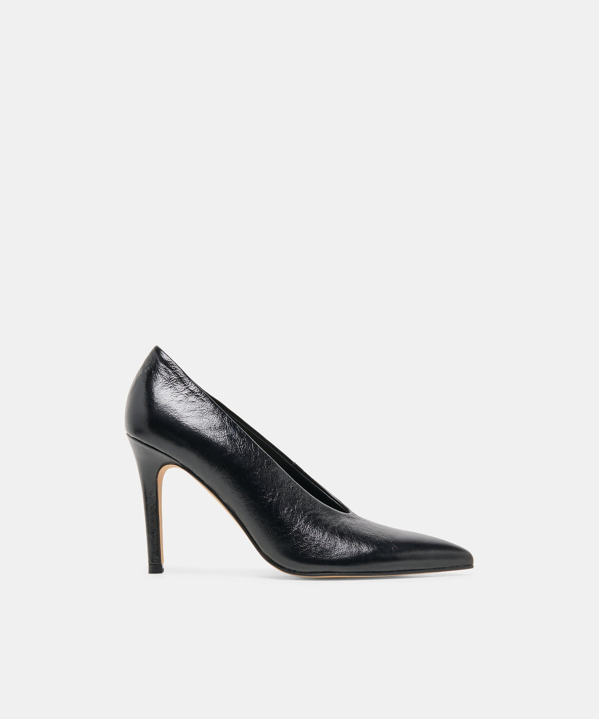 EMANI HEELS BLACK LEATHER